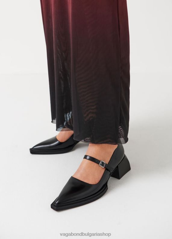 бг Vagabond Жени помпи Вивиан черна полирана кожа 082J298 обувки