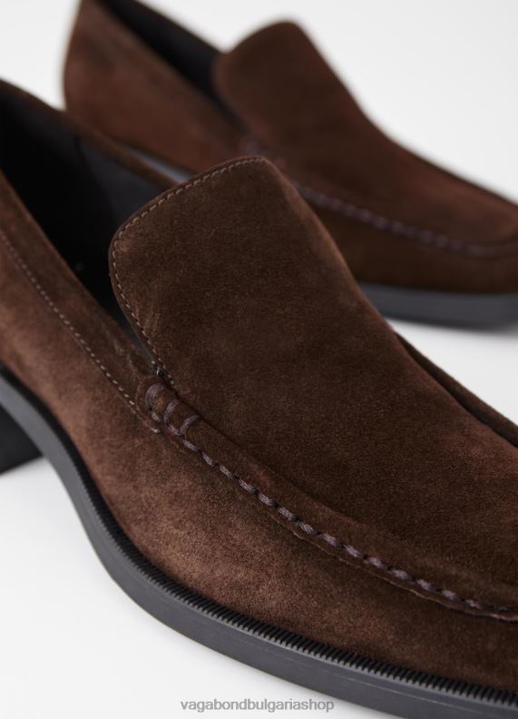 бг Vagabond Жени бланка мокасина тъмнокафяв велур 082J2142 обувки