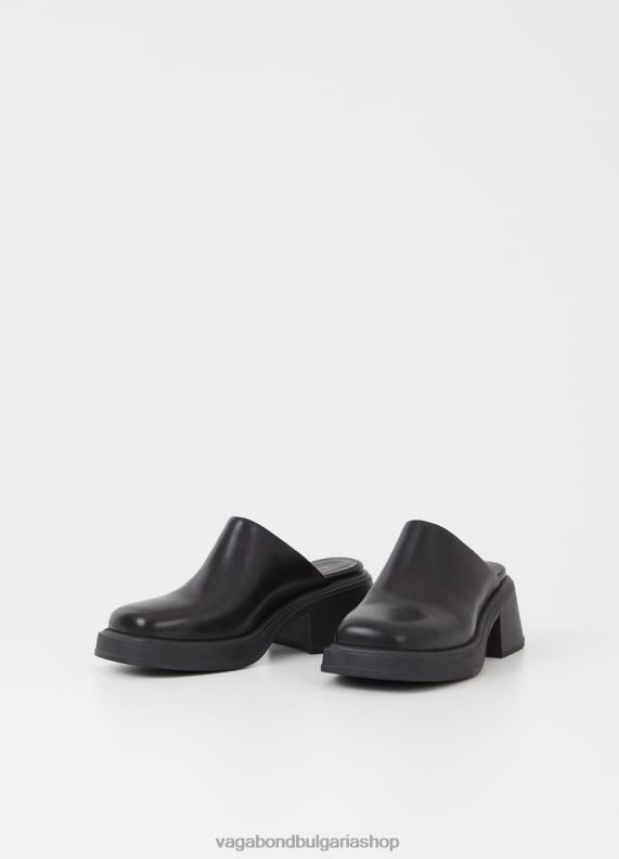 бг Vagabond Жени дора мулета Черна кожа 082J2125 обувки