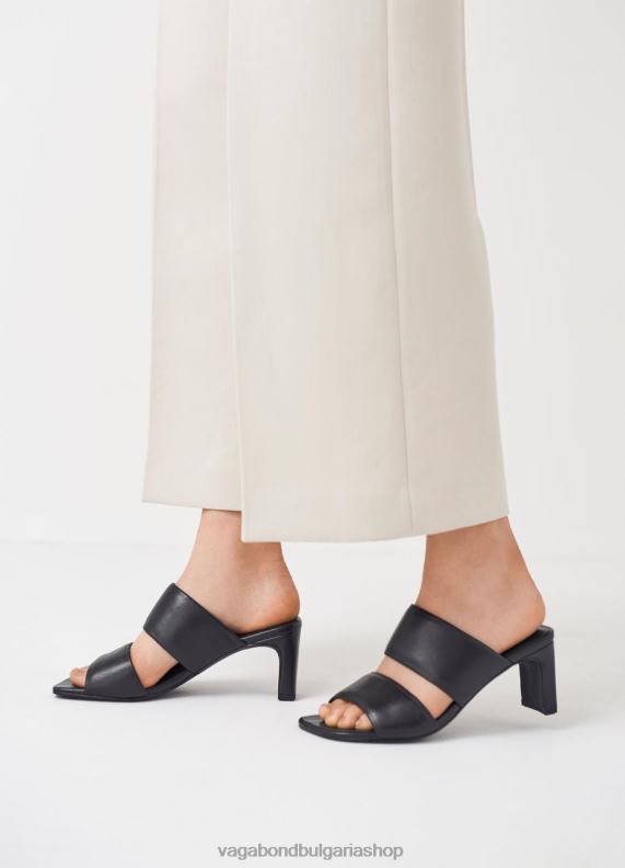 бг Vagabond Жени сандали Луиза Черна кожа 082J275 обувки