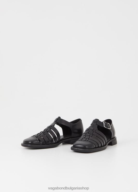 бг Vagabond Жени сандали brittie Черна кожа 082J288 обувки