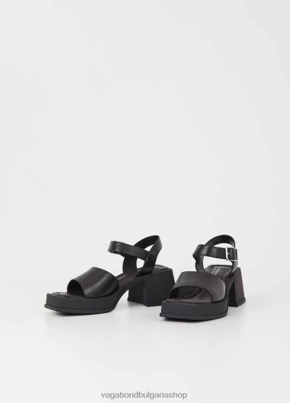 бг Vagabond Жени сандали hennie Черна кожа 082J230 обувки