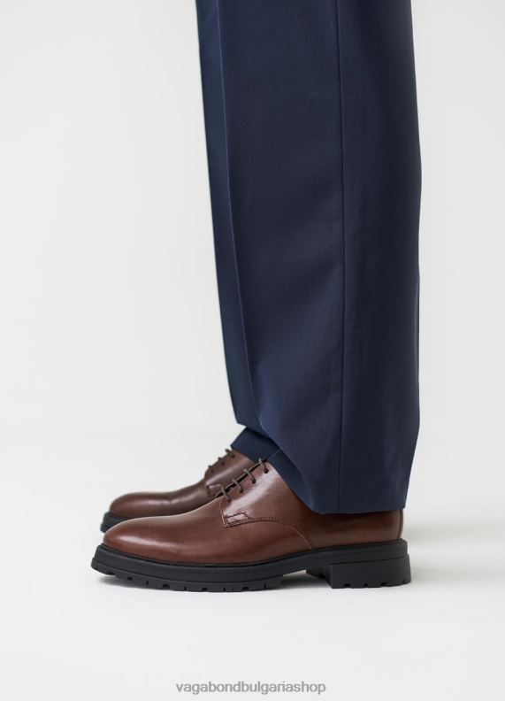 бг Vagabond мъже обувки johnny 2.0 кафява кожа 082J2289 обувки