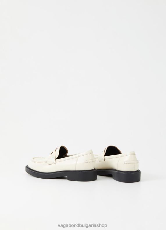 бг Vagabond Жени alex w мокасини мръсно бяла полирана кожа 082J2138 обувки