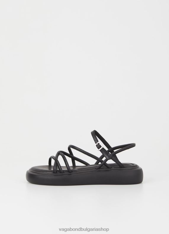 бг Vagabond Жени blenda сандали Черна кожа 082J218 обувки