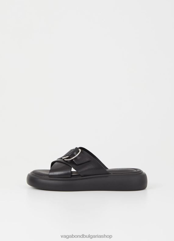 бг Vagabond Жени blenda сандали Черна кожа 082J243 обувки