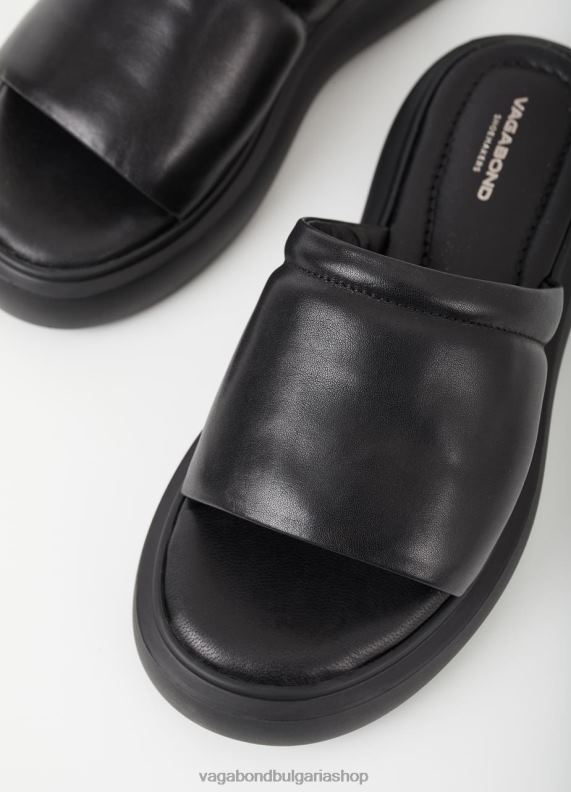 бг Vagabond Жени blenda сандали Черна кожа 082J283 обувки