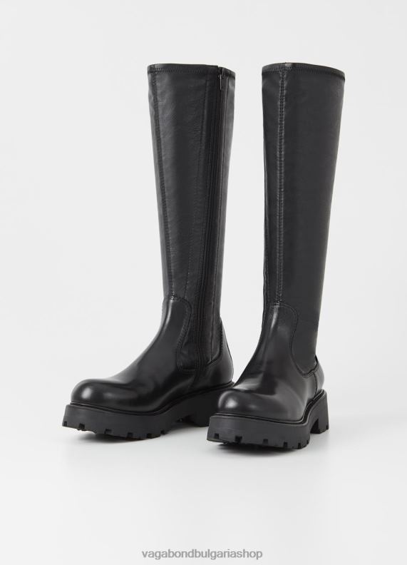 бг Vagabond Жени cosmo 20 високи ботуши черна кожа/гребен 082J2217 обувки