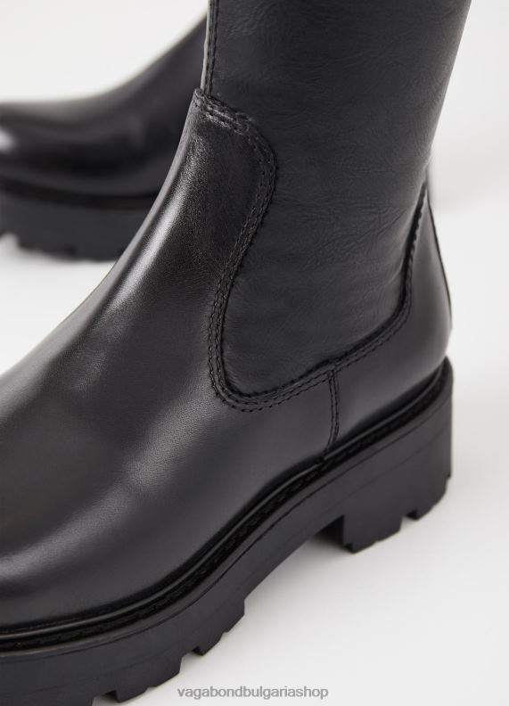 бг Vagabond Жени cosmo 20 високи ботуши черна кожа/гребен 082J2217 обувки