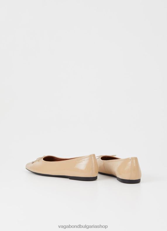 бг Vagabond Жени jolin обувки бежова лачена кожа 082J27 обувки