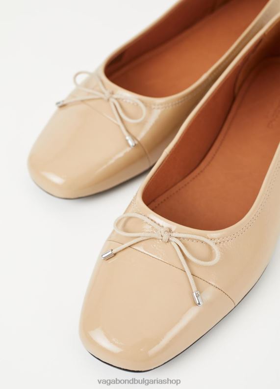 бг Vagabond Жени jolin обувки бежова лачена кожа 082J27 обувки