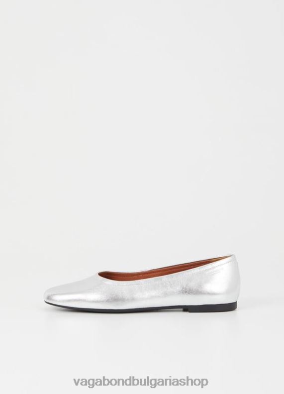бг Vagabond Жени jolin обувки сребриста метална кожа 082J216 обувки