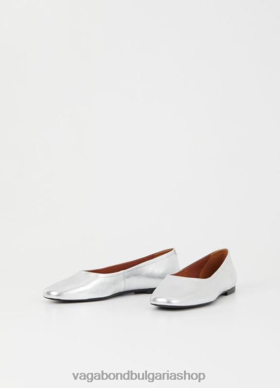 бг Vagabond Жени jolin обувки сребриста метална кожа 082J216 обувки