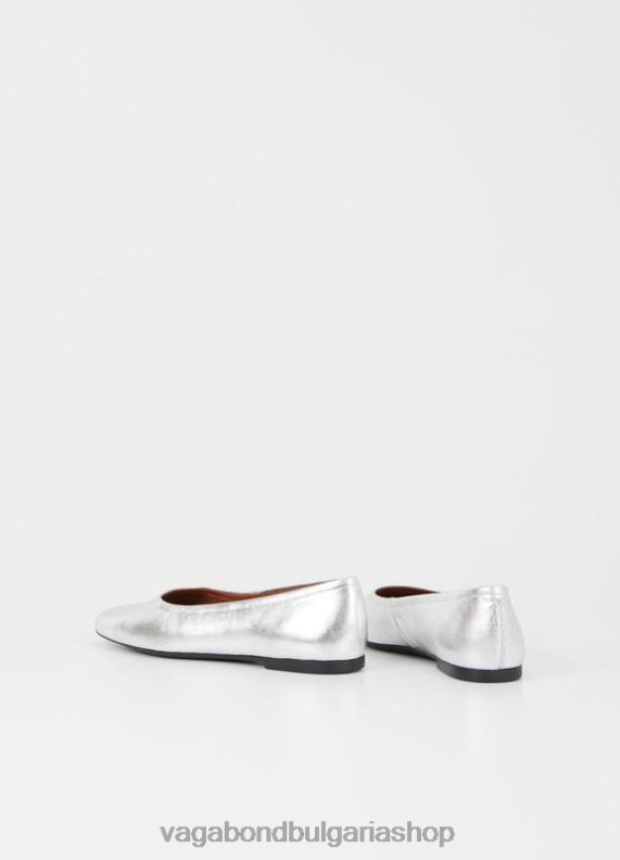 бг Vagabond Жени jolin обувки сребриста метална кожа 082J216 обувки