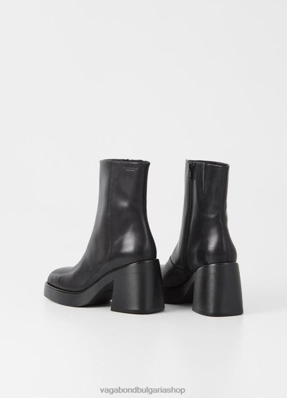 бг Vagabond Жени Брук ботуши Черна кожа 082J2226 обувки