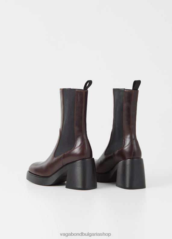 бг Vagabond Жени Брук ботуши тъмнокафява кожа 082J2239 обувки