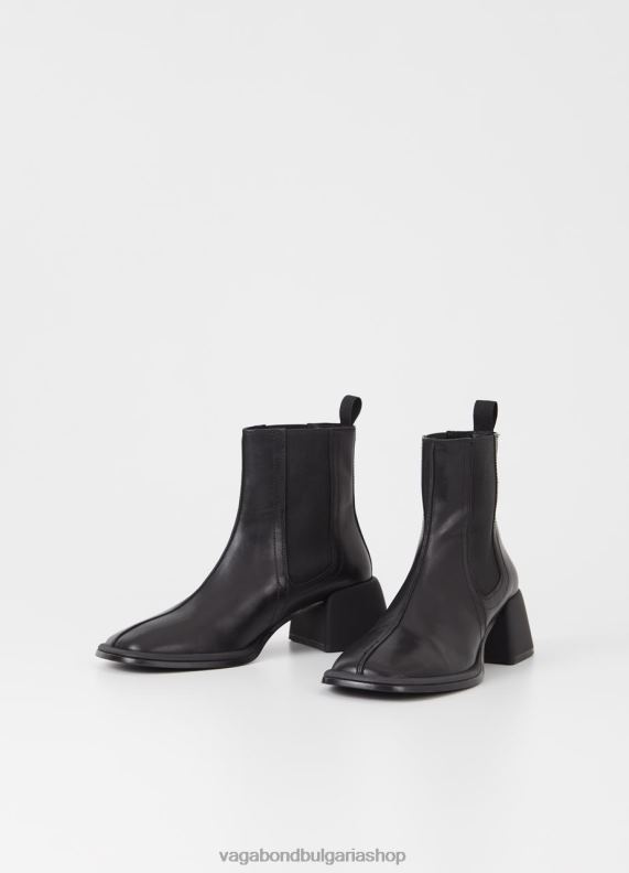 бг Vagabond Жени анси ботуши Черна кожа 082J2198 обувки