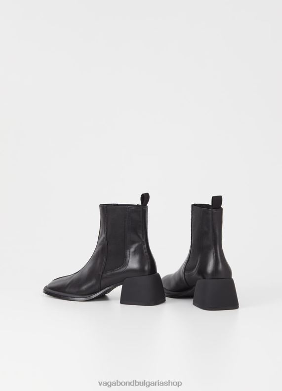 бг Vagabond Жени анси ботуши Черна кожа 082J2198 обувки