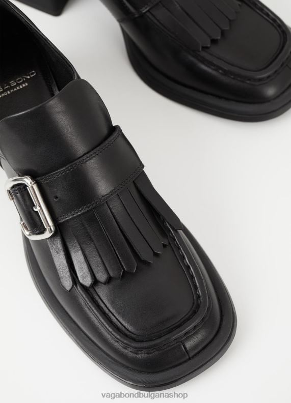 бг Vagabond Жени анси мокасина Черна кожа 082J2143 обувки