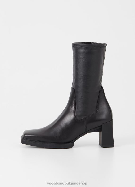 бг Vagabond Жени ботуши Едуина черна кожа/синтетичен стреч 082J2228 обувки