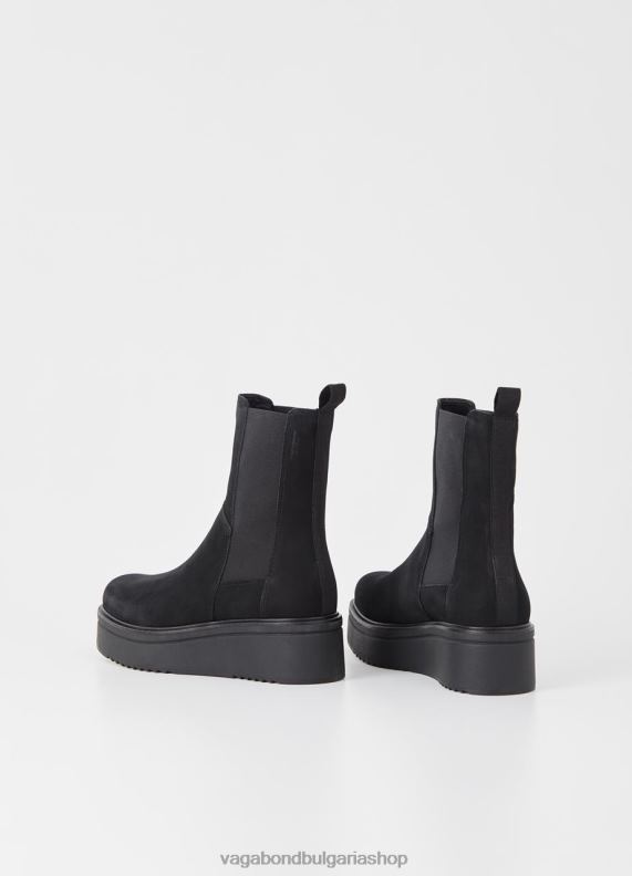бг Vagabond Жени ботуши тара черен набук 082J2235 обувки