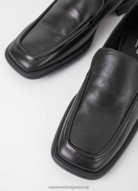 бг Vagabond Жени брити мокасина Черна кожа 082J2136 обувки