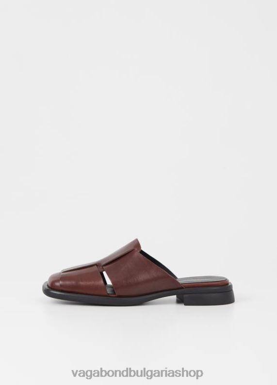 бг Vagabond Жени брити мулета тъмнокафява кожа 082J2114 обувки