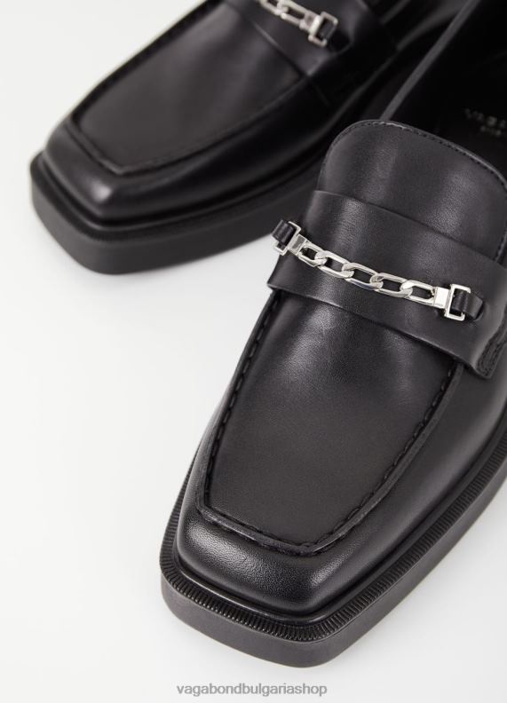 бг Vagabond Жени джилиан мокасина Черна кожа 082J2160 обувки