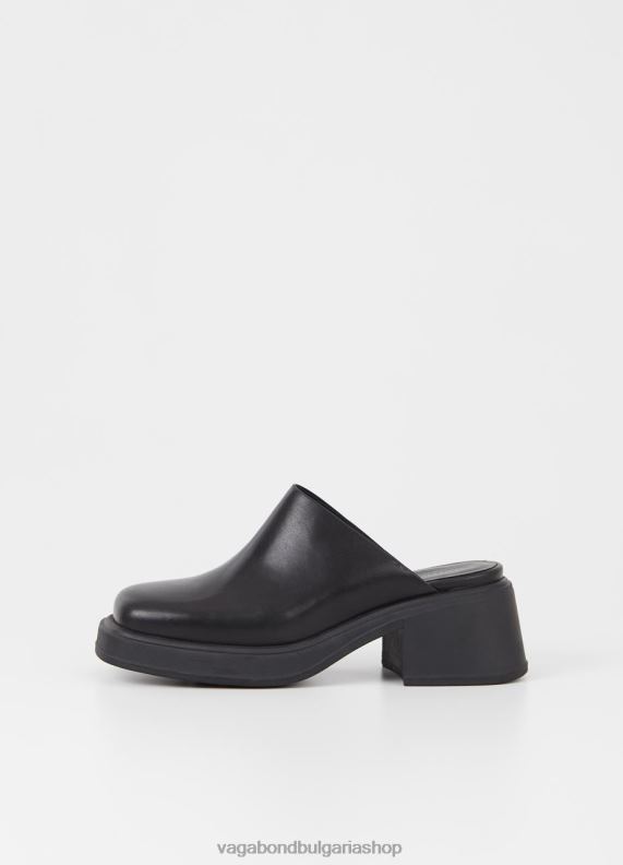 бг Vagabond Жени дора мулета Черна кожа 082J2125 обувки