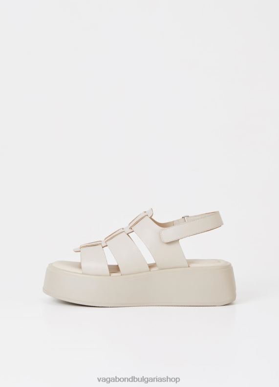 бг Vagabond Жени кортни сандали мръсно бяла кожа 082J271 обувки