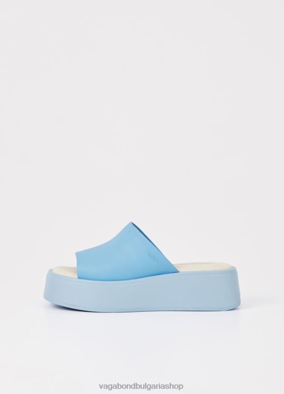 бг Vagabond Жени кортни сандали синя кожа 082J263 обувки