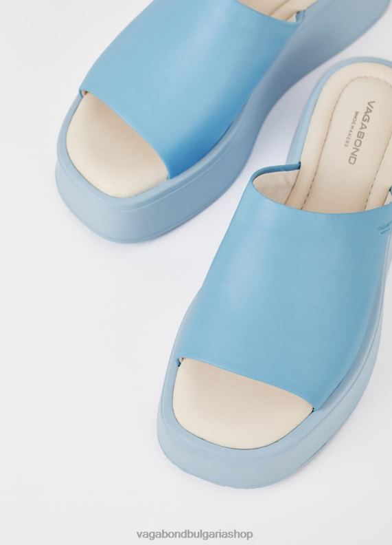 бг Vagabond Жени кортни сандали синя кожа 082J263 обувки