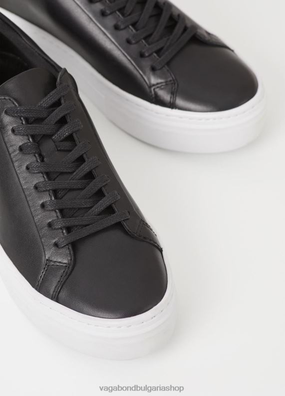 бг Vagabond Жени маратонки на платформа zoe Черна кожа 082J2187 обувки