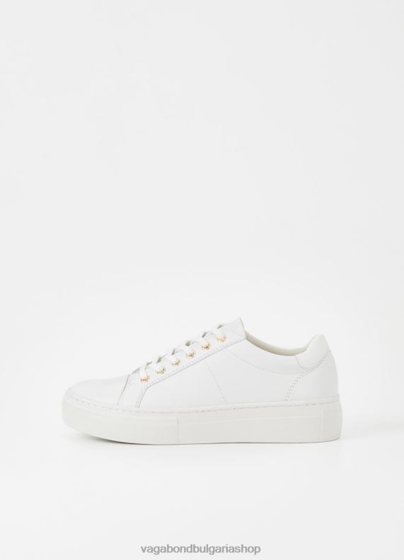 бг Vagabond Жени маратонки на платформа zoe бяла кожа 082J2177 обувки