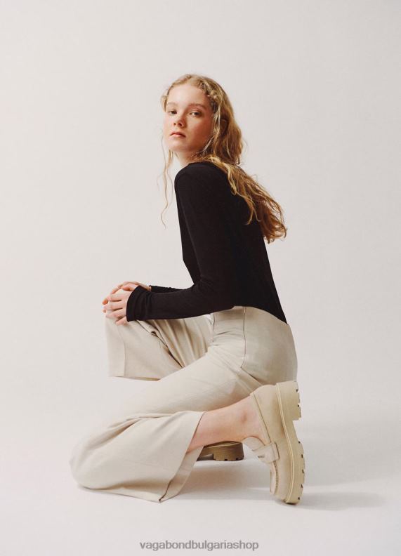 бг Vagabond Жени мокасина cosmo 20 бежов набук 082J2162 обувки