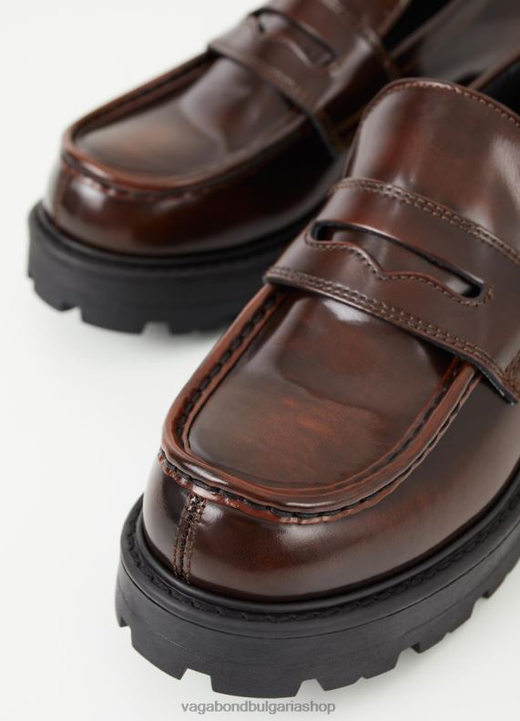 бг Vagabond Жени мокасина cosmo 20 кафява полирана кожа 082J2163 обувки