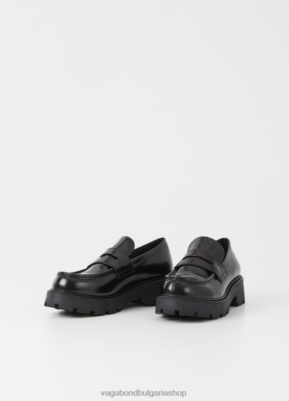 бг Vagabond Жени мокасина cosmo 20 черна полирана кожа 082J2157 обувки
