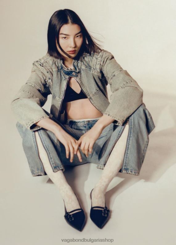 бг Vagabond Жени обувки хермина Черна кожа 082J2190 обувки