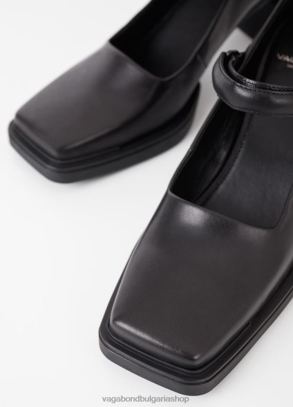 бг Vagabond Жени помпи Edwina Черна кожа 082J299 обувки