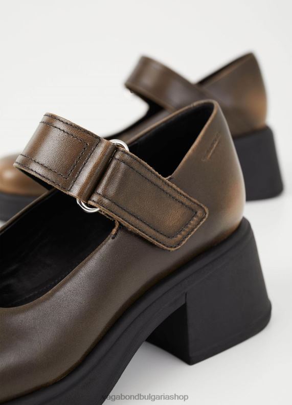 бг Vagabond Жени помпи dorah кафява четка за кожа 082J2100 обувки