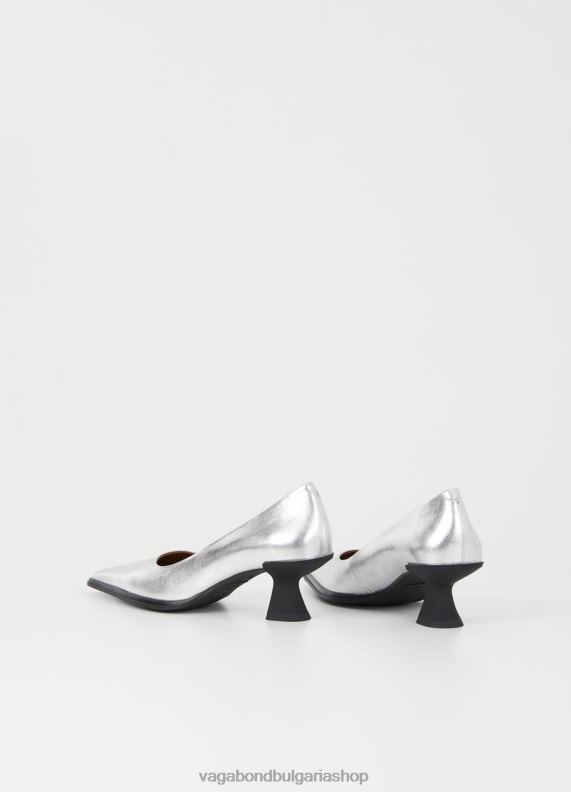 бг Vagabond Жени помпи tilly сребриста метална кожа 082J2113 обувки