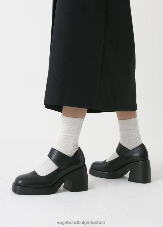 бг Vagabond Жени помпи Брук Черна кожа 082J294 обувки