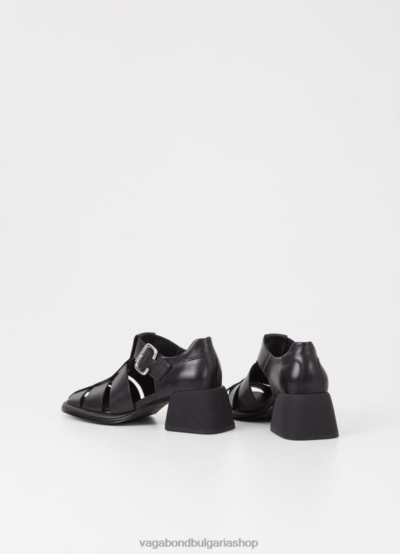 бг Vagabond Жени сандали Ansie Черна кожа 082J246 обувки