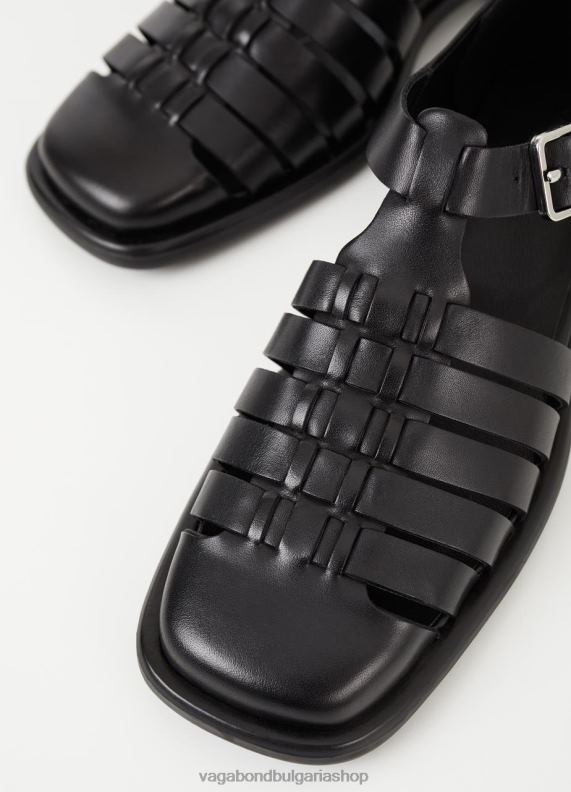 бг Vagabond Жени сандали brittie Черна кожа 082J288 обувки