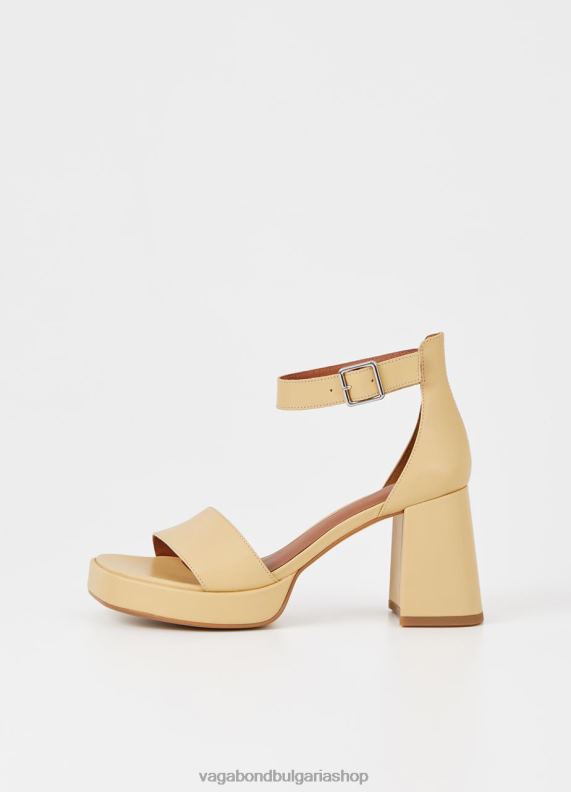 бг Vagabond Жени сандали fiona жълта кожа 082J237 обувки