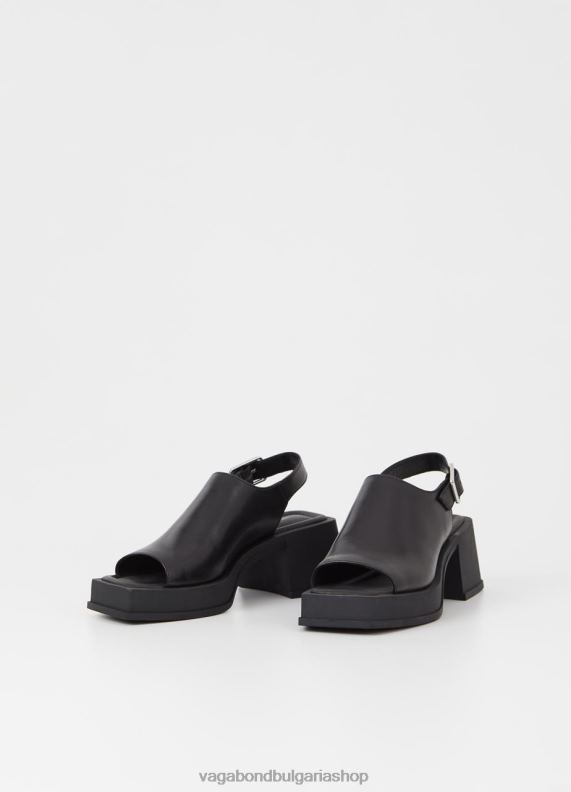 бг Vagabond Жени сандали hennie Черна кожа 082J232 обувки