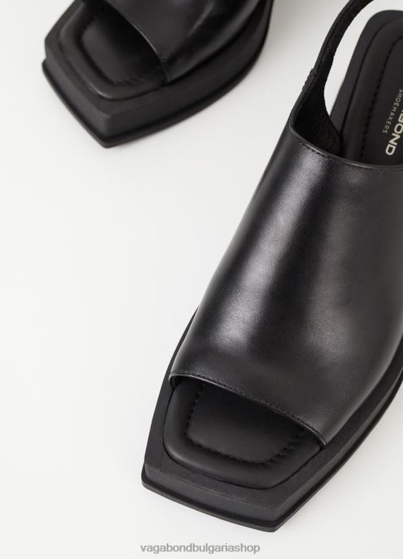 бг Vagabond Жени сандали hennie Черна кожа 082J232 обувки