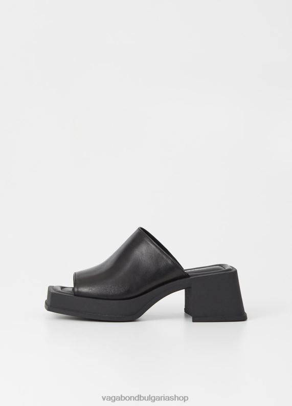 бг Vagabond Жени сандали hennie Черна кожа 082J276 обувки