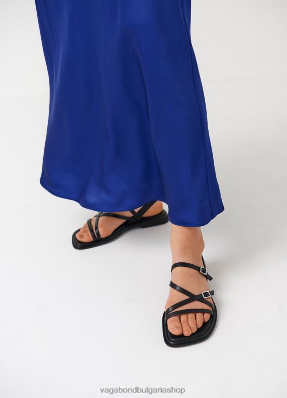 бг Vagabond Жени сандали izzy Черна кожа 082J240 обувки