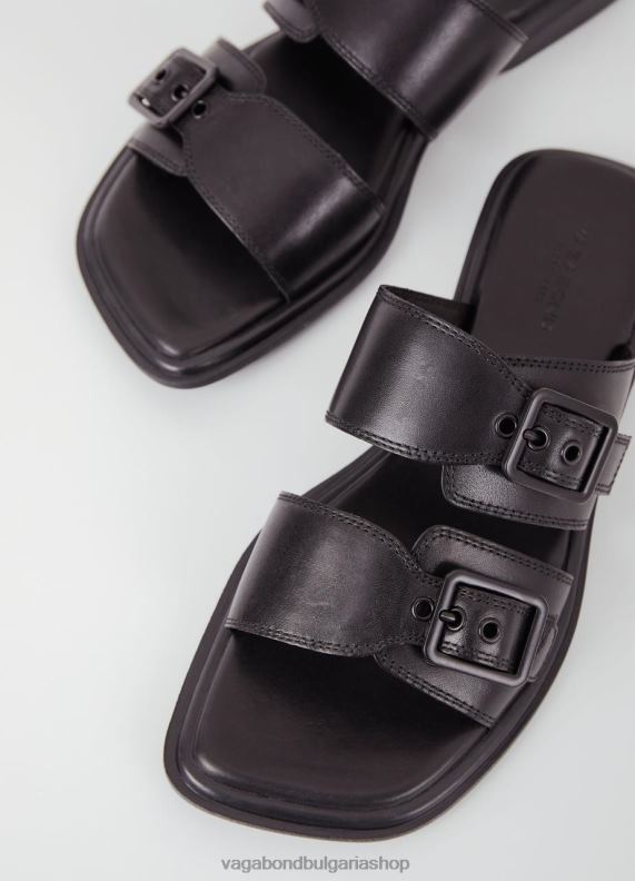 бг Vagabond Жени сандали izzy Черна кожа 082J242 обувки